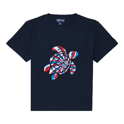Resim Erkek Çocuk Embroidered Turtle Thomy Tişört