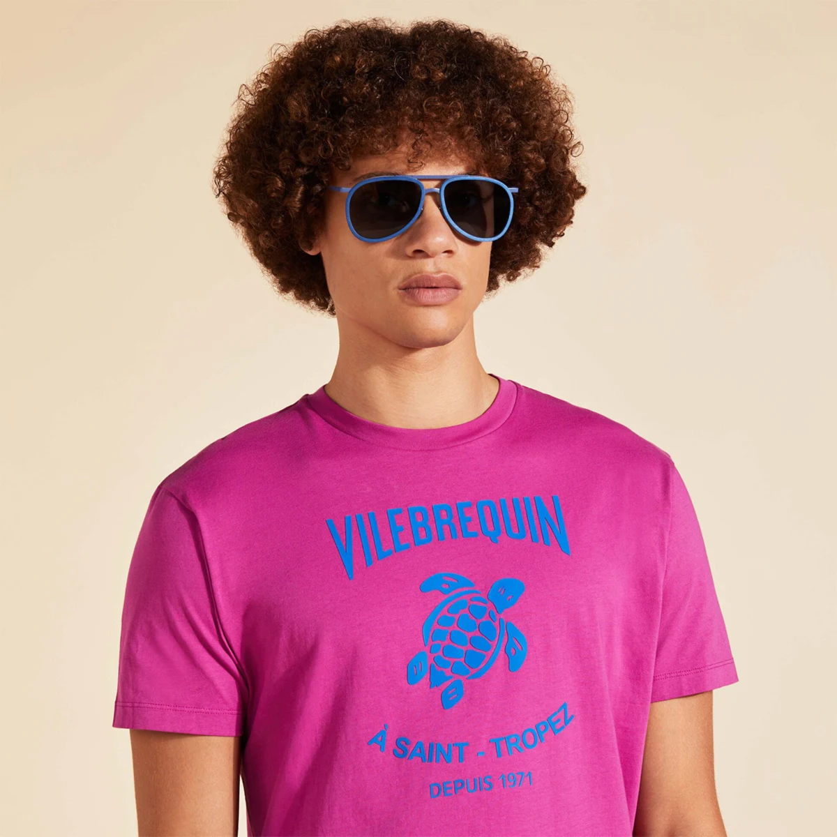 Resim Erkek Turtle Logo Portisol Tişört PTSAP379-215 | Vilebrequin