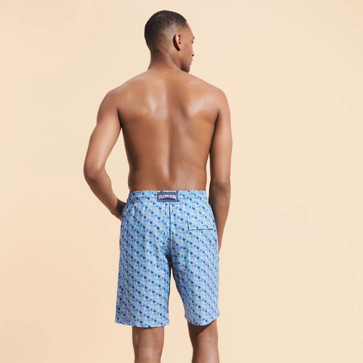 Resim Erkek Micro Ronde Des Tortues Rainbow Okorise Mayo OKIU3F39-368 | Vilebrequin