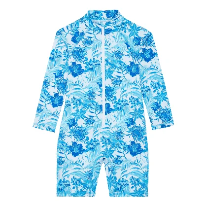 Resim Çocuk Tahiti Flowers Guppy UV Korumalı Tişört