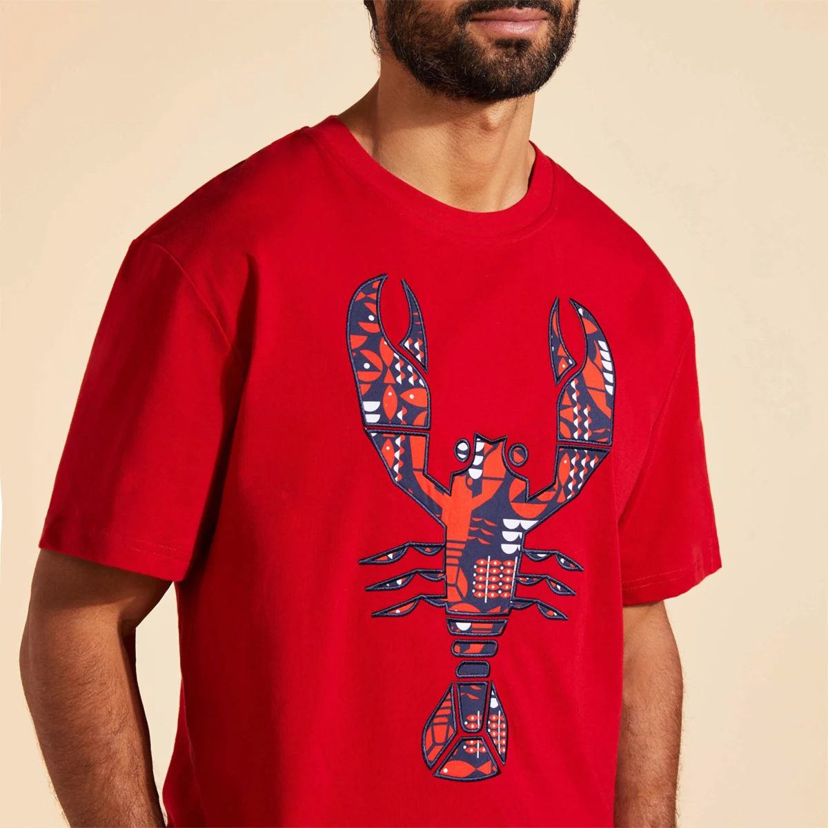 Resim Erkek Graphic Lobsters Tareck Tişört TRKAP331-224 | Vilebrequin