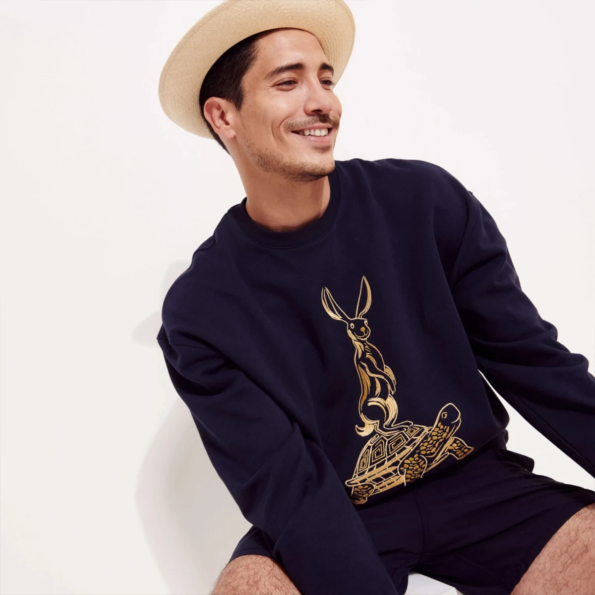 Resim Erkek the Year of The Rabbit Sweet Sweatshirt SWEC3S22-390 | Vilebrequin