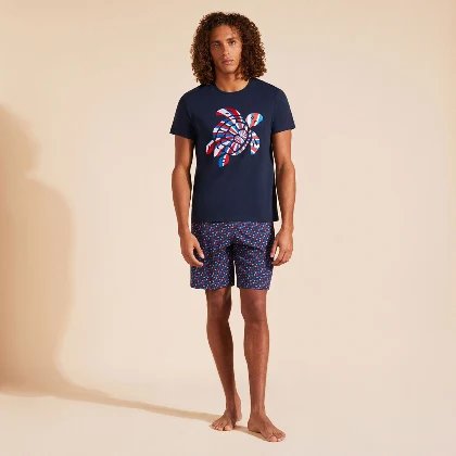 Resim Erkek Embroidered Turtle Thom Tişört