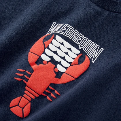 Resim Erkek Çocuk Graphic Lobsters Bisous Tişört