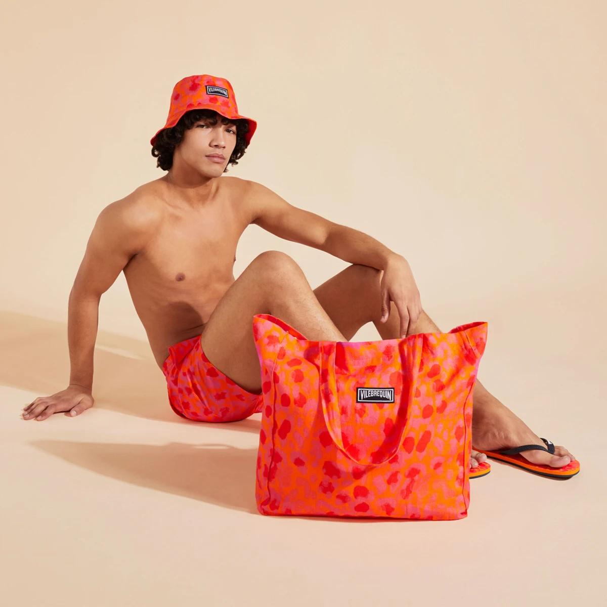Resim Unisex New Leopard Babel Çanta BBLA1235-195 | Vilebrequin