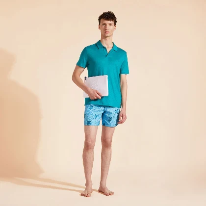 Resim Erkek Pyramid Keten Polo