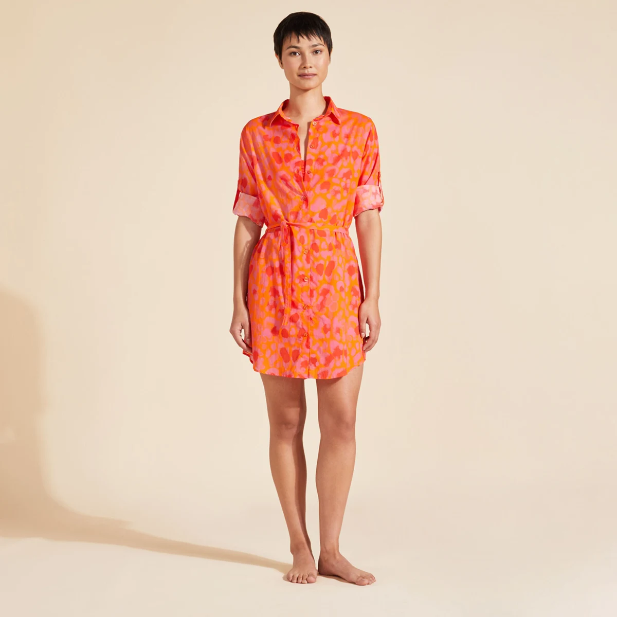 Resim Kadın New Leopard Florence Gömlek FNCAV235-195 | Vilebrequin