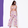 Resim Kadın Rainbow Flowers Like Bikini Üstü