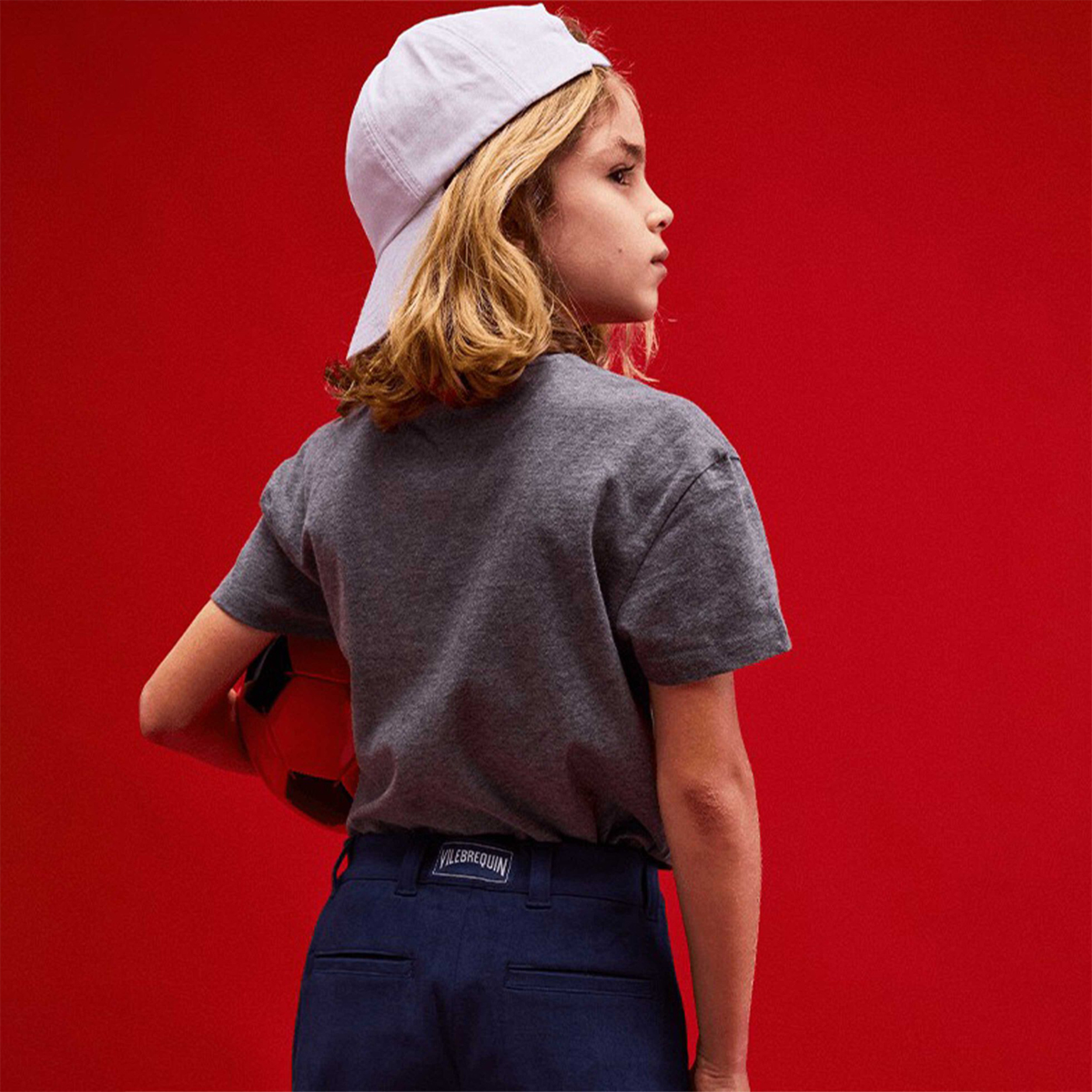 Resim Çocuk Solid Capson Şapka PSNU2401-010 | Vilebrequin